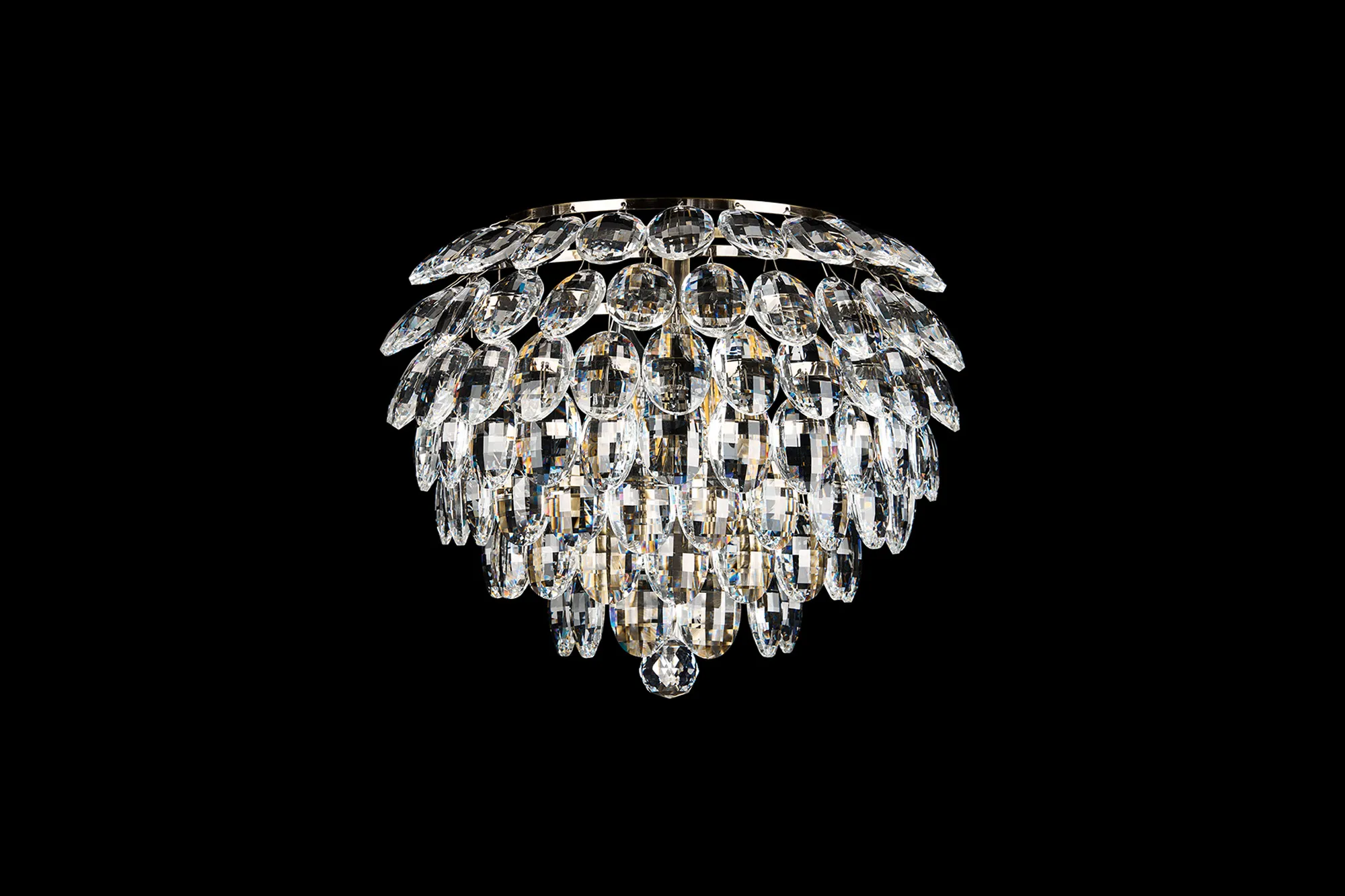 Coniston Antique Brass Crystal Wall Lights Diyas Flush Crystal Wall Lights